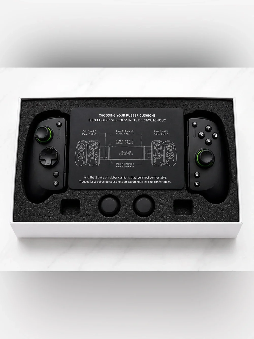 Razer Kishi V3 Pro XL Mobile Controller — Black with Green Accents